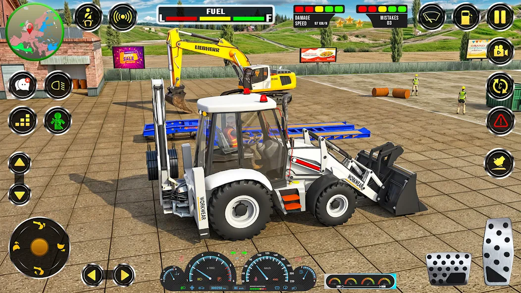 Real JCB Construction Games 3D  [МОД Много денег] Screenshot 1