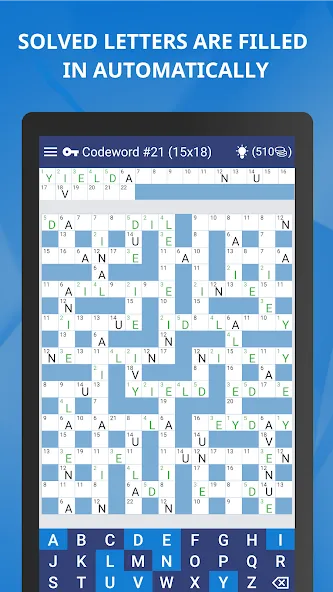 Keywords — Codeword Puzzle  [МОД Много монет] Screenshot 4