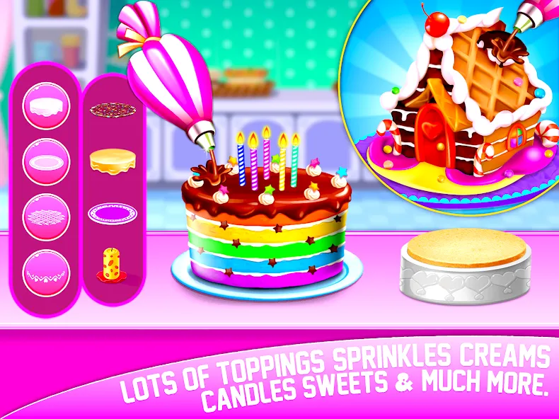 Cake Maker Sweet Bakery Games  [МОД Mega Pack] Screenshot 1