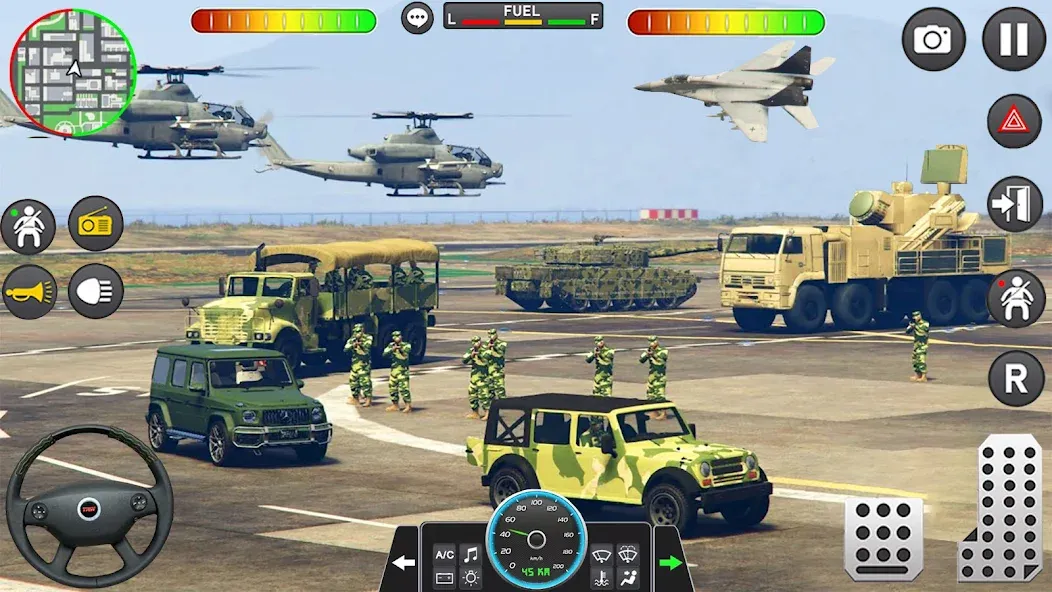 Army Vehicle Cargo Transport (Армейский транспорт грузовых автомобилей)  [МОД Unlimited Money] Screenshot 4