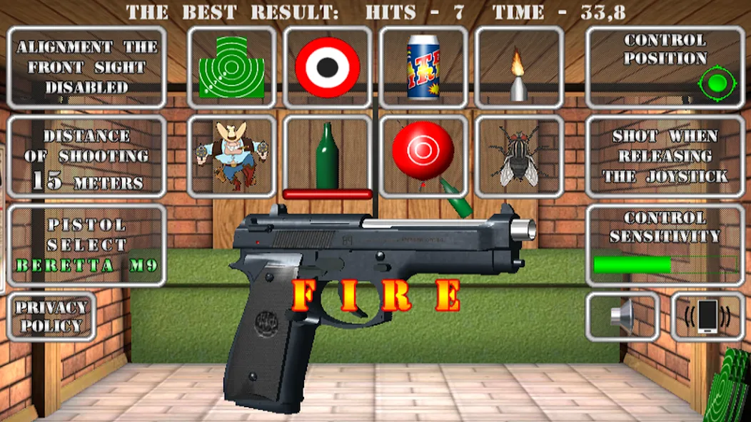 Pistol shooting. Desert Eagle (Пистолет стрельбы симулятор)  [МОД Unlocked] Screenshot 1