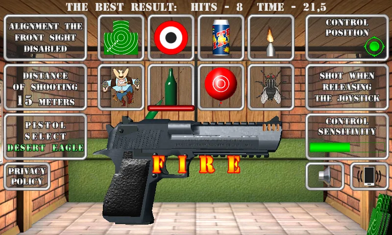 Pistol shooting. Desert Eagle (Пистолет стрельбы симулятор)  [МОД Unlocked] Screenshot 5