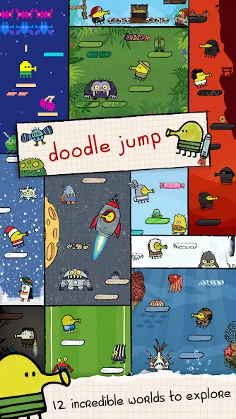 Doodle Jump (Дудл Джамп)  [МОД Бесконечные деньги] Screenshot 2