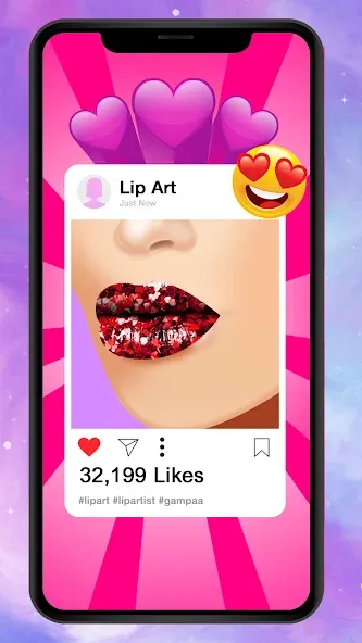 Lip Art Makeup Beauty Game  [МОД Меню] Screenshot 2