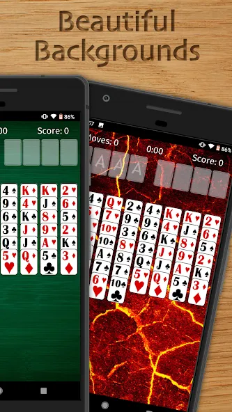 FreeCell Solitaire Classic (Фрисел Солитер Классик)  [МОД Все открыто] Screenshot 2