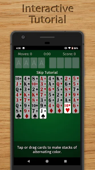 FreeCell Solitaire Classic (Фрисел Солитер Классик)  [МОД Все открыто] Screenshot 5