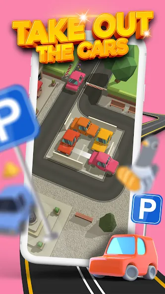 Parking Jam 3D (Парковочный затор 3D)  [МОД Все открыто] Screenshot 1