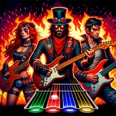 Скачать взлом Guitar Hero Mobile: Music Game (Гитар Хиро Мобайл) [МОД Mega Pack] на Андроид