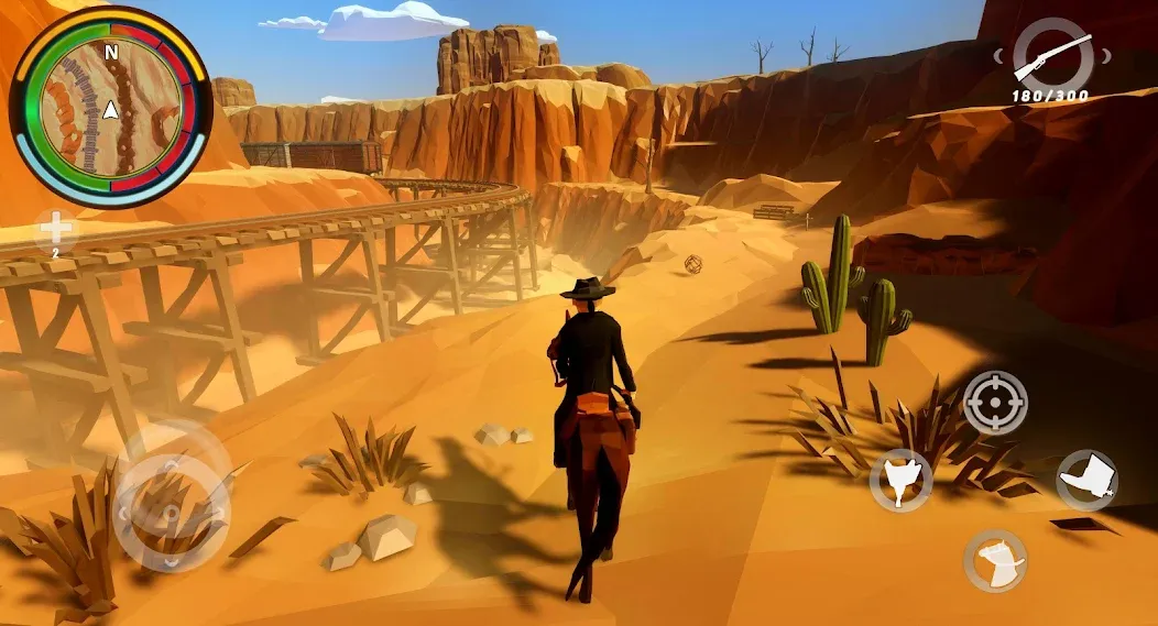 West Cowboy Western Polygon  [МОД Menu] Screenshot 1