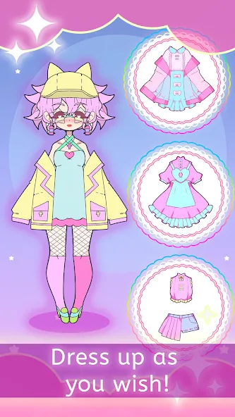 Moon's Closet dress up game  [МОД Много монет] Screenshot 2