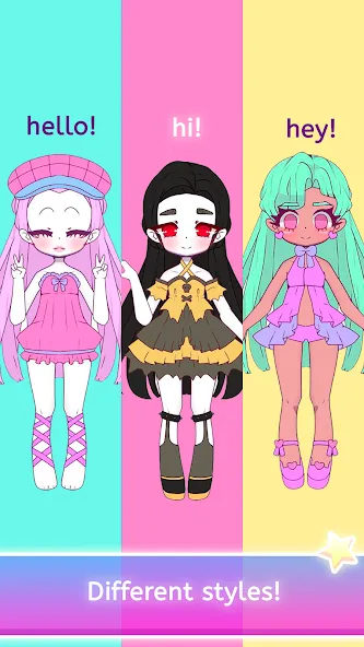 Mimistar dress up chibi doll (Министар)  [МОД Unlimited Money] Screenshot 2