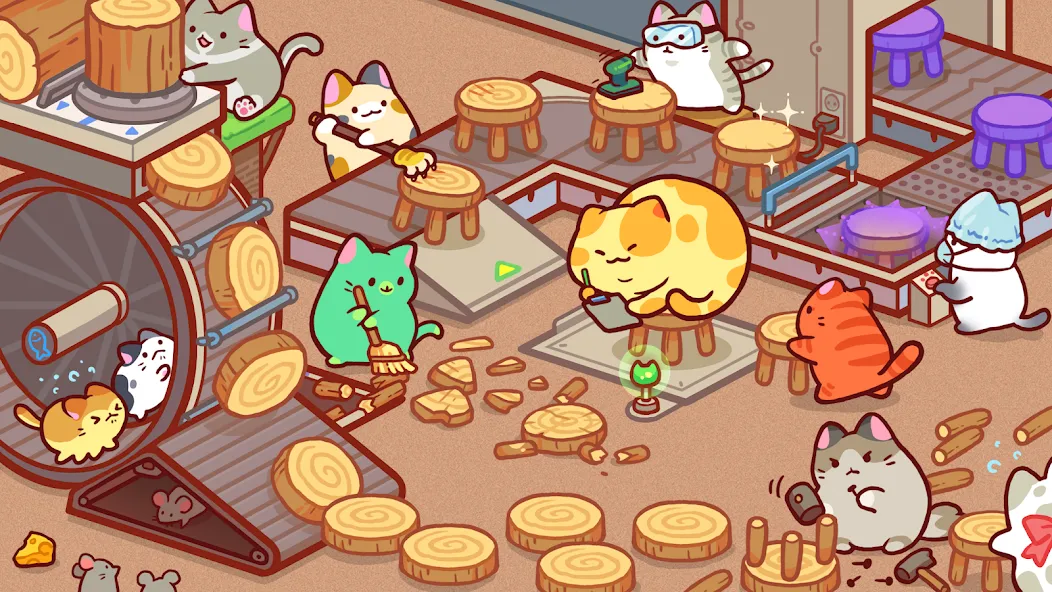 Kitty Cat Tycoon (Китти Кэт Тайкун)  [МОД Много монет] Screenshot 1