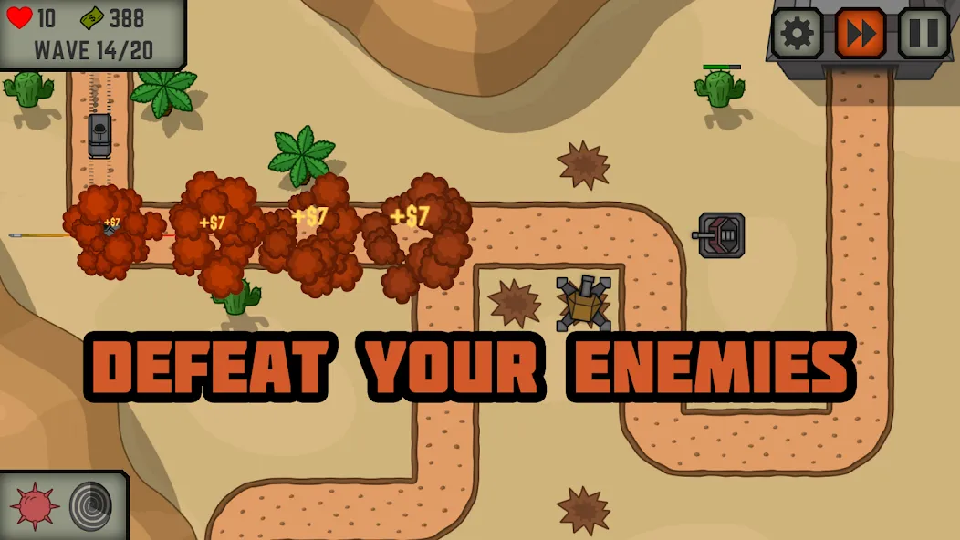 Tactical War: Tower Defense  [МОД Unlocked] Screenshot 5