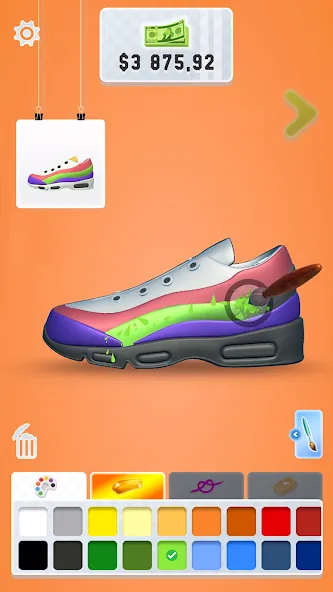 Sneaker Art! - Coloring Games  [МОД Бесконечные монеты] Screenshot 3