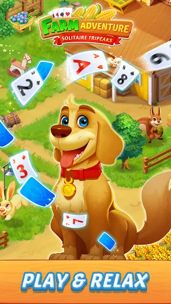 Solitaire Farm Adventure (Солитер)  [МОД Mega Pack] Screenshot 1