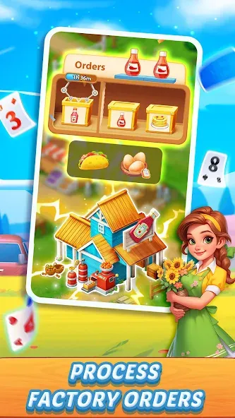 Solitaire Farm Adventure (Солитер)  [МОД Mega Pack] Screenshot 3