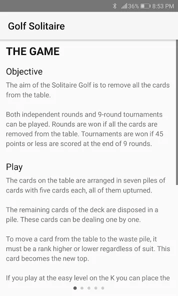 Golf Solitaire (Гольф солитер)  [МОД Бесконечные монеты] Screenshot 4