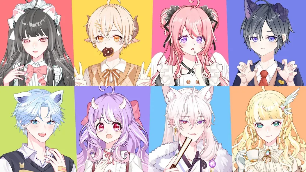 Anime Avatar Maker 2 (Аниме Аватар Мейкер 2)  [МОД Все открыто] Screenshot 1