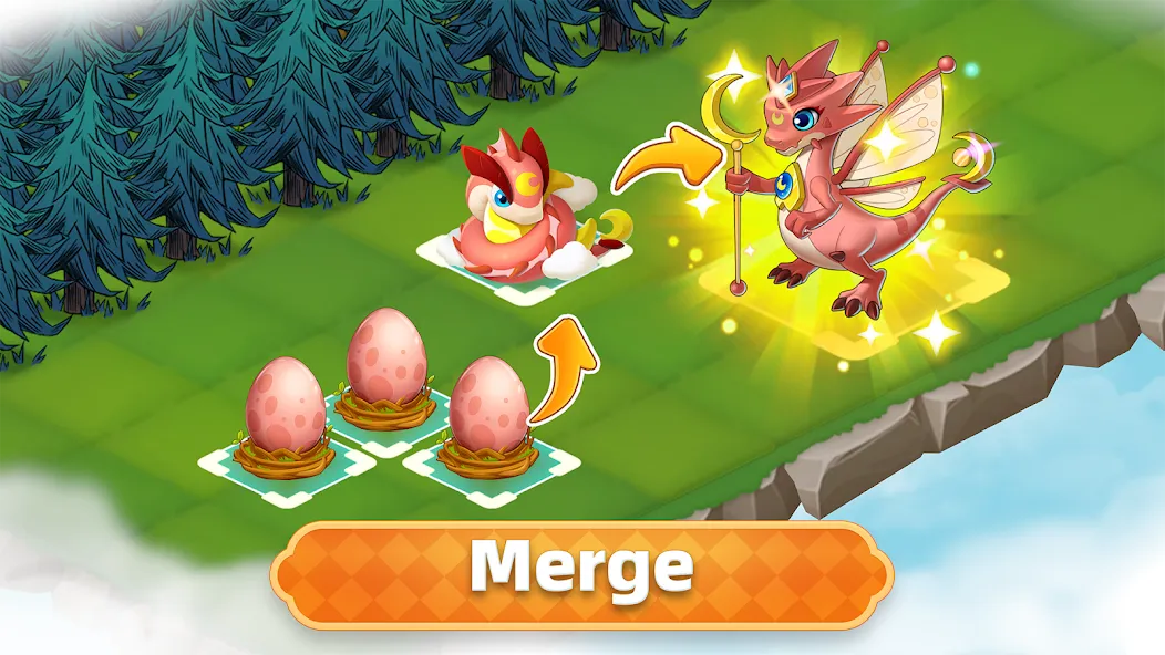 Merge Legends: Dragon Island (Мердж Легендс)  [МОД Unlimited Money] Screenshot 1