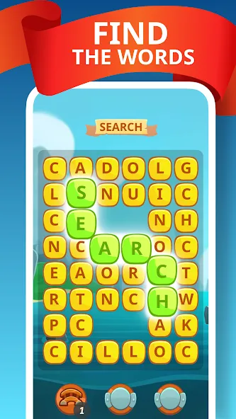 Word Treasure Hunt  [МОД Бесконечные деньги] Screenshot 1