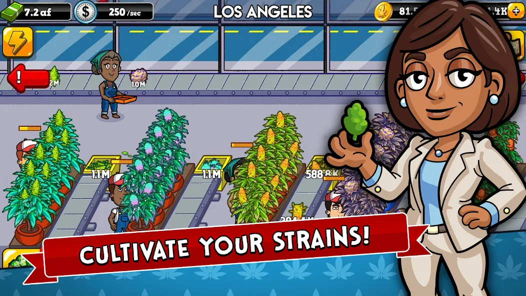 Weed Inc: Idle Tycoon (Уид Инк)  [МОД Все открыто] Screenshot 1