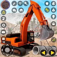 Скачать взлом Construction Excavator Game 3D [МОД Unlimited Money] на Андроид