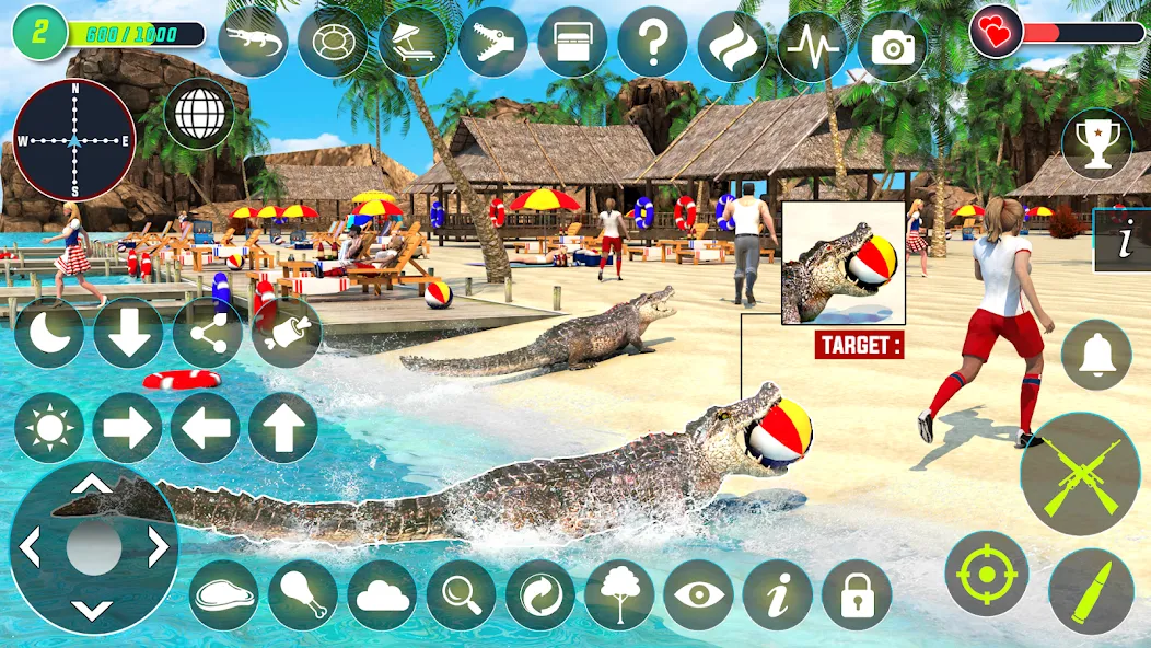 Crocodile Hunting Animal Games (Крокодил Охота Игры с животными)  [МОД Много монет] Screenshot 3