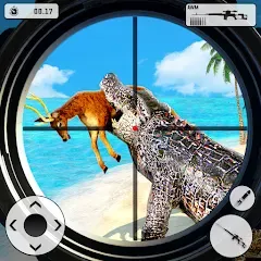 Скачать взлом Crocodile Hunting Animal Games (Крокодил Охота Игры с животными)  [МОД Много монет] на Андроид