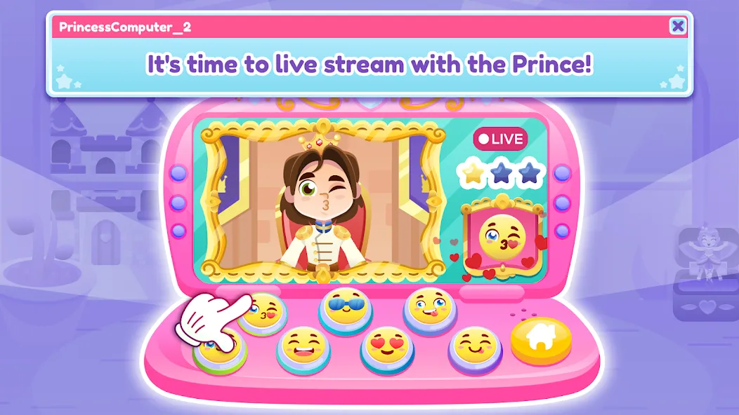 Princess Computer 2 Girl Games  [МОД Много монет] Screenshot 3