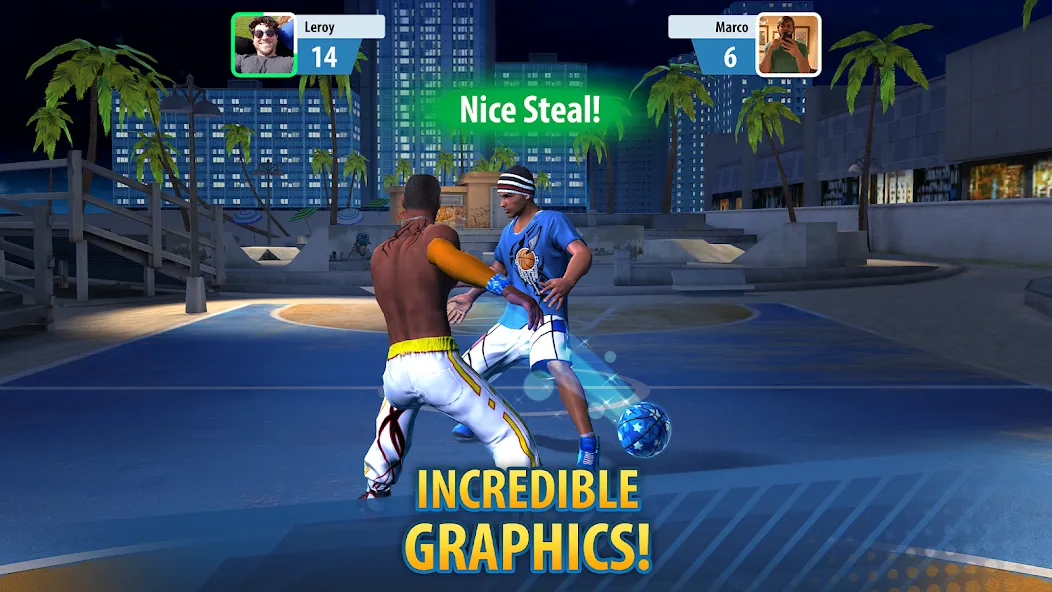 Basketball Stars: Multiplayer (Баскетбол Старс)  [МОД Unlocked] Screenshot 4