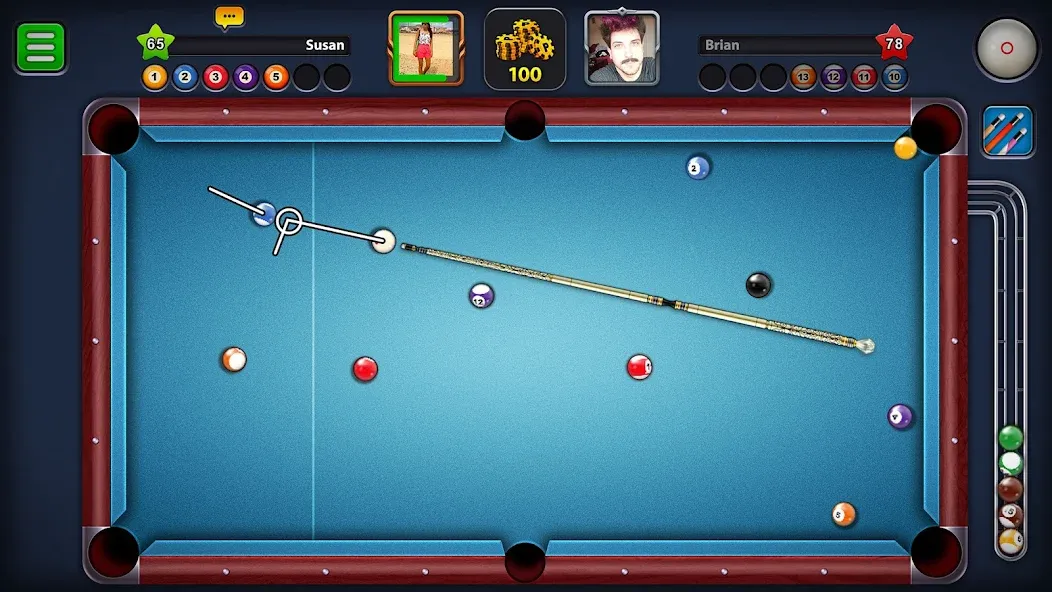 8 Ball Pool (Шаровый Бильярд)  [МОД Много денег] Screenshot 1