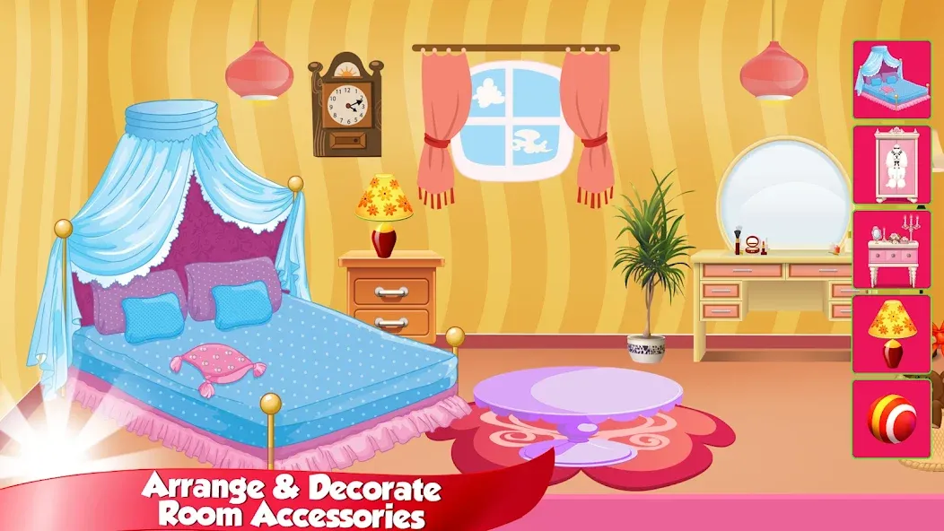 Girl Doll House Design & Clean  [МОД Бесконечные монеты] Screenshot 4