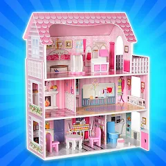 Скачать взлом Girl Doll House Design & Clean  [МОД Бесконечные монеты] на Андроид