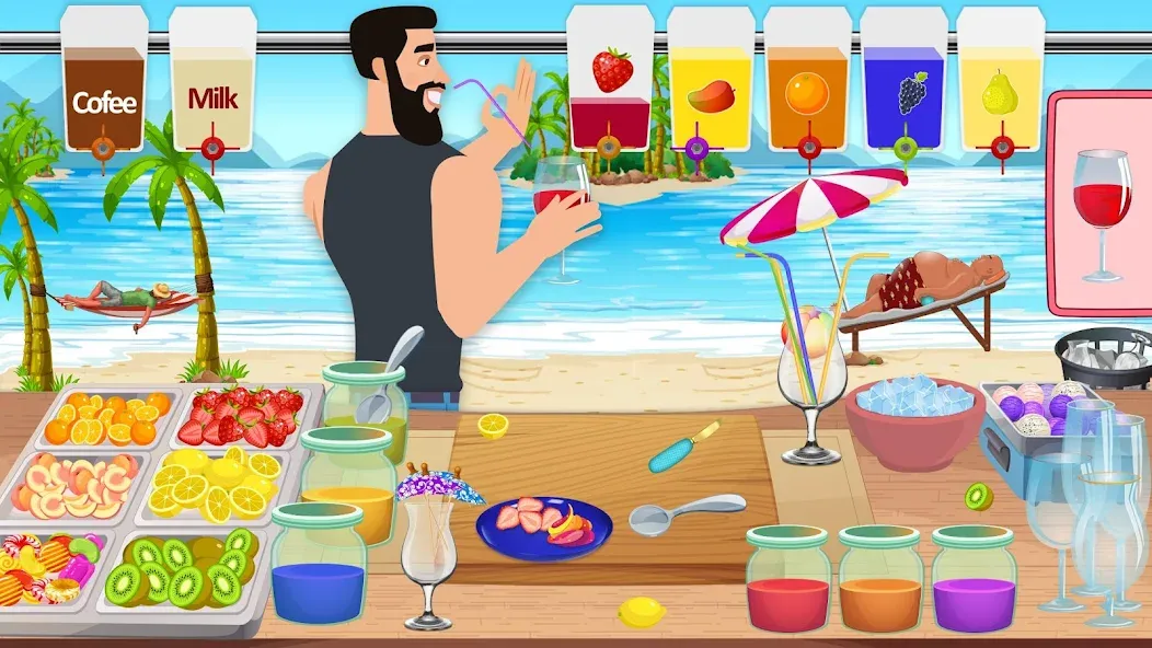 Boba cocktail:DIY recipe games  [МОД Бесконечные деньги] Screenshot 1