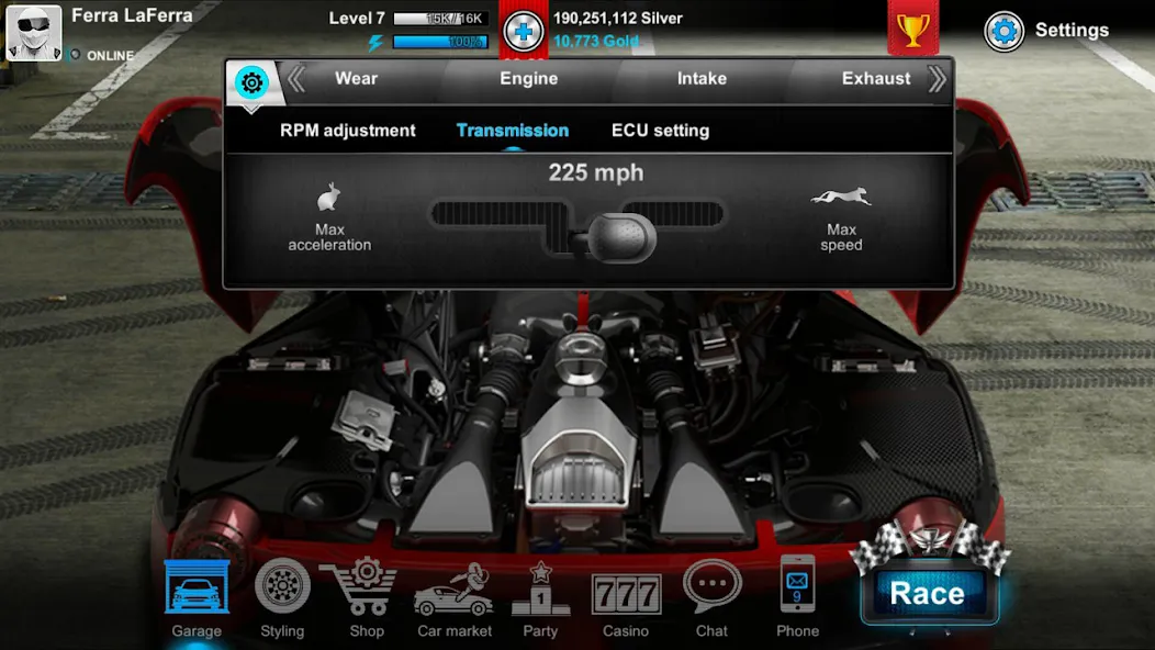 Tuner Life Online Drag Racing (Тюнер Лайф)  [МОД Бесконечные монеты] Screenshot 4