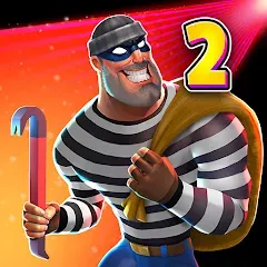 Скачать взлом Robbery Madness 2:Stealth game (Робери Маднесс 2)  [МОД Много денег] на Андроид
