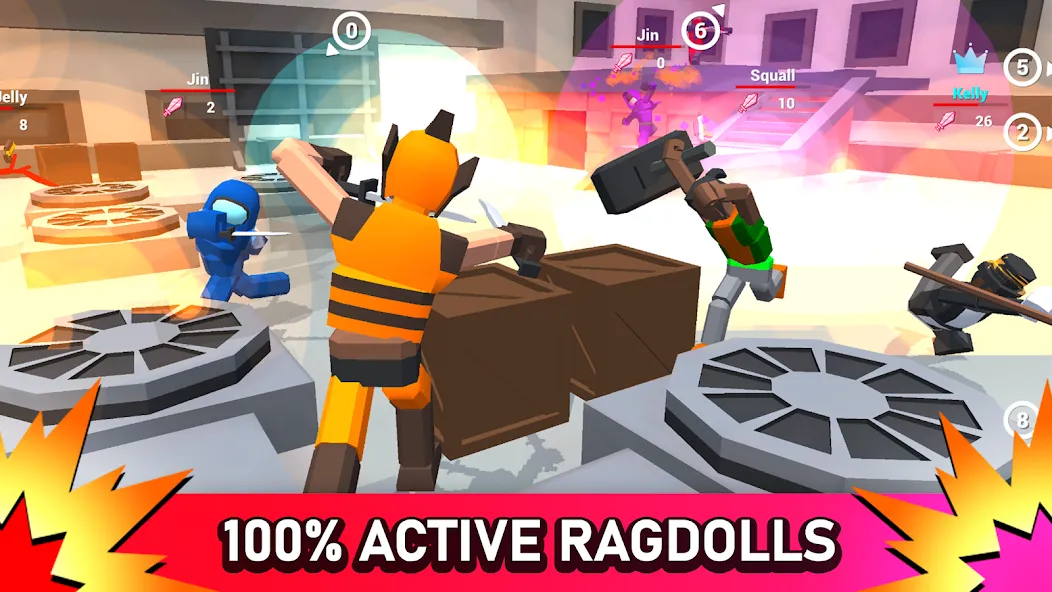 Smashgrounds.io: Ragdoll Arena  [МОД Menu] Screenshot 1