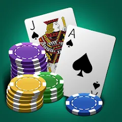 Скачать взлом World Blackjack King [МОД Много денег] на Андроид