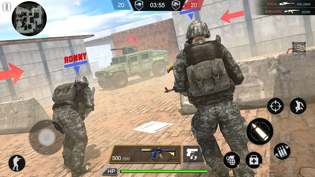 Army Commando Shooting Games  [МОД Бесконечные деньги] Screenshot 3