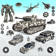 Скачать взлом Tank Robot Game Army Games (армейский танк робот трансформационная игра)  [МОД Бесконечные деньги] на Андроид