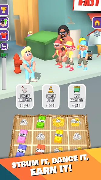 Street Life: Merge Tap Clicker (Беггинг Лайф)  [МОД Много монет] Screenshot 4