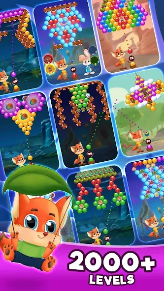 Bubble Friends Bubble Shooter  [МОД Бесконечные деньги] Screenshot 5