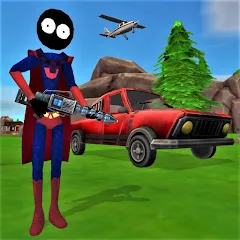 Скачать взлом Stick Superhero [МОД Все открыто] на Андроид