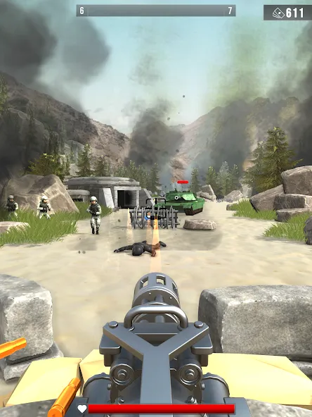 Infantry Attack: War 3D FPS (Инфантерийская атака)  [МОД Бесконечные монеты] Screenshot 5