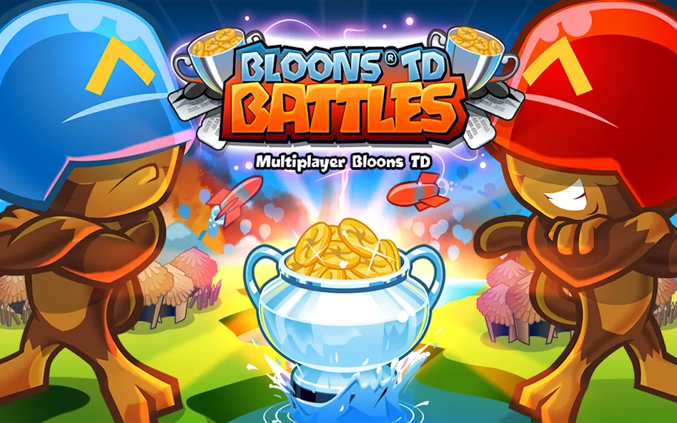 Bloons TD Battles (Блунс ТД Батлз)  [МОД Бесконечные монеты] Screenshot 1