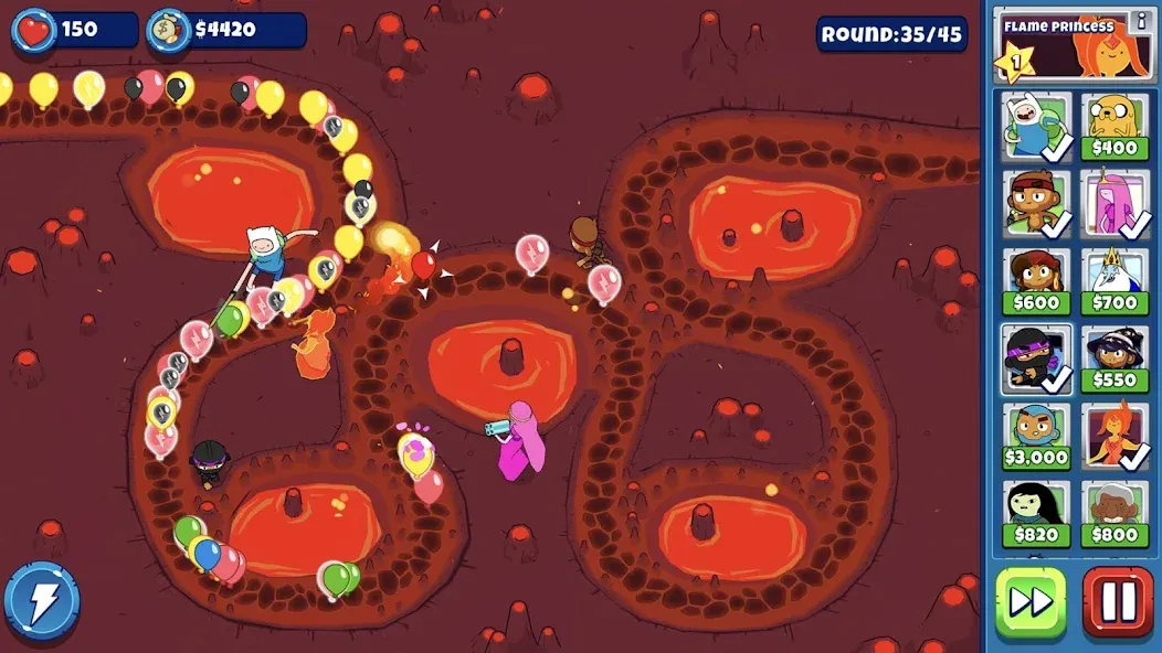 Bloons Adventure Time TD (Блунс Приключения Времени ТД)  [МОД Menu] Screenshot 4