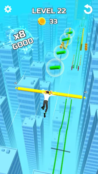 Stunt Rails (тант Рэйлз)  [МОД Бесконечные монеты] Screenshot 1