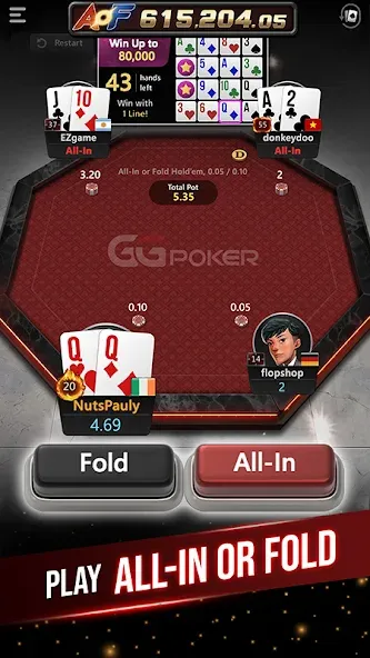 GGPoker UK - Real Online Poker (Покер Великобритания)  [МОД Много монет] Screenshot 5