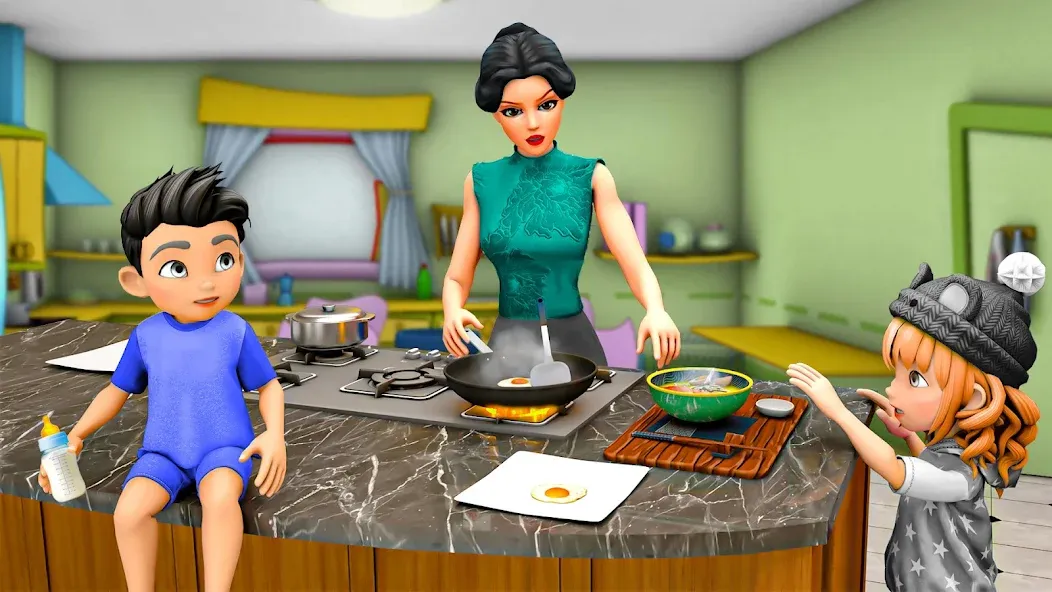 Virtual Mother Simulator 3D (Виртуальные игры богатой материальной жизни)  [МОД Mega Pack] Screenshot 4