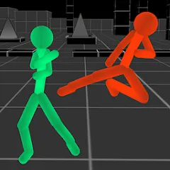 Скачать взлом Stickman Fighting Neon Warrior [МОД Много монет] на Андроид